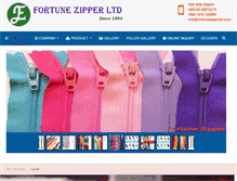 Tablet Screenshot of fortunezipperbd.com